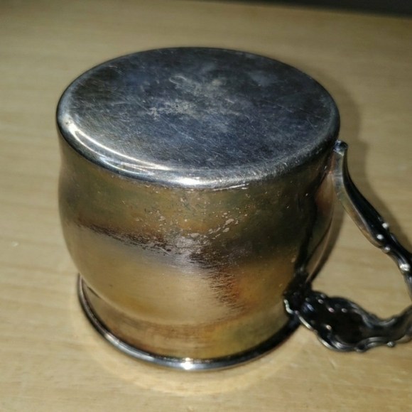 Silver plated baby cup - Picture 6 of 7